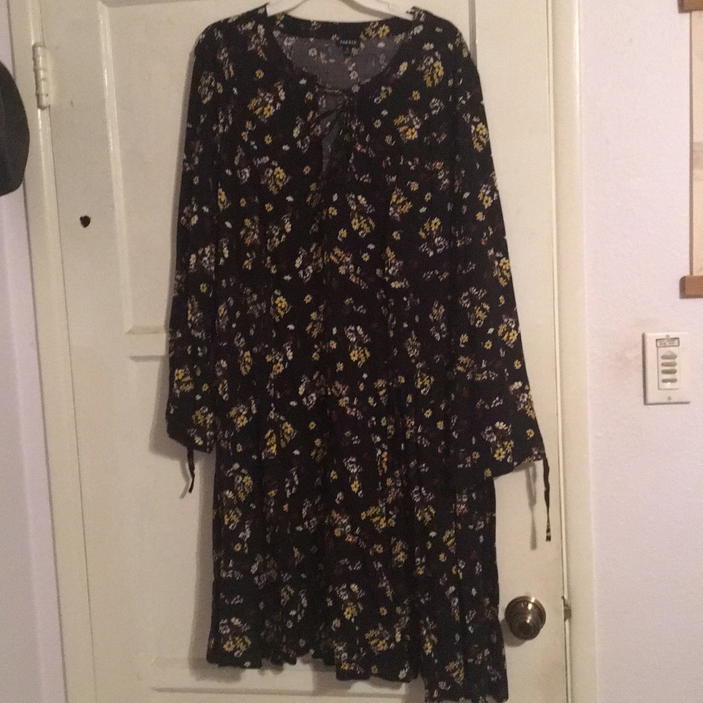 Black Challis Dress